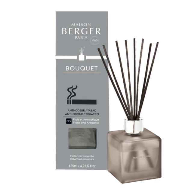 Aroma Difuzér Cube, Proti zápachu tabáku – Osvěžující Aromatická vůně, 125 ml