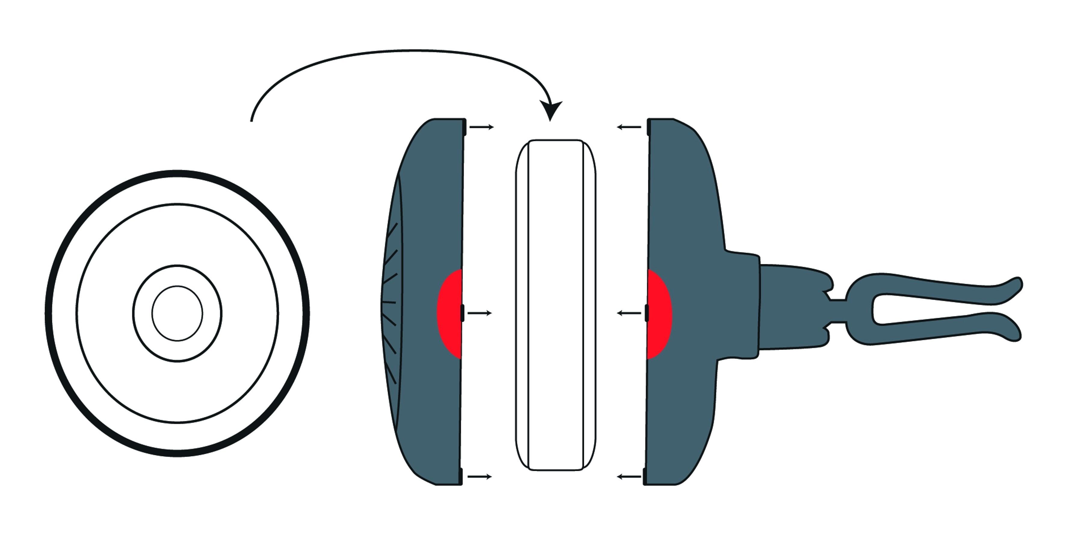 Pouzdro na vůně do auta Car wheel