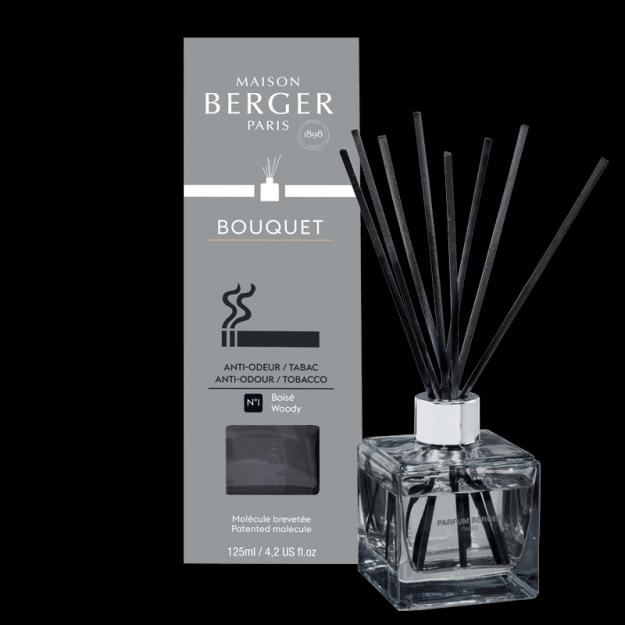 Aroma Difuzér Cube, Proti zápachu tabáku – Dřevitá vůně, 125 ml