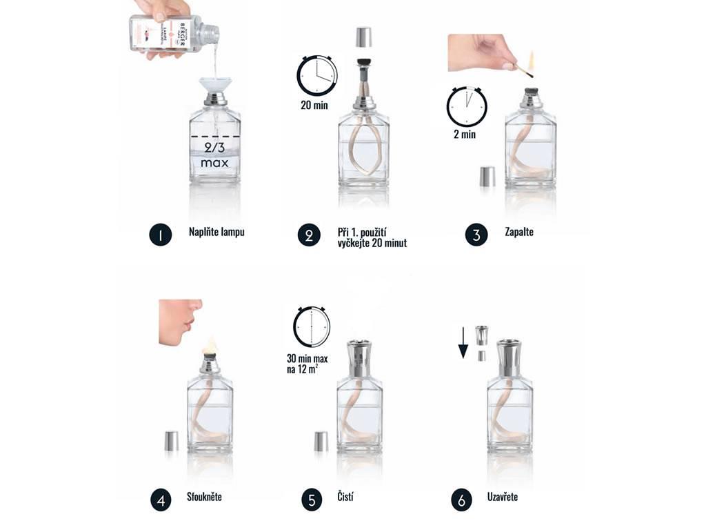 Dárková sada: katalytická lampa Glacon šedá + Čistý bílý čaj, 250 ml