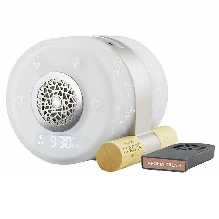 Sada elektrický Difuzér s budíkem Night & Day + kapsle Aroma Dream – Jemná ambra