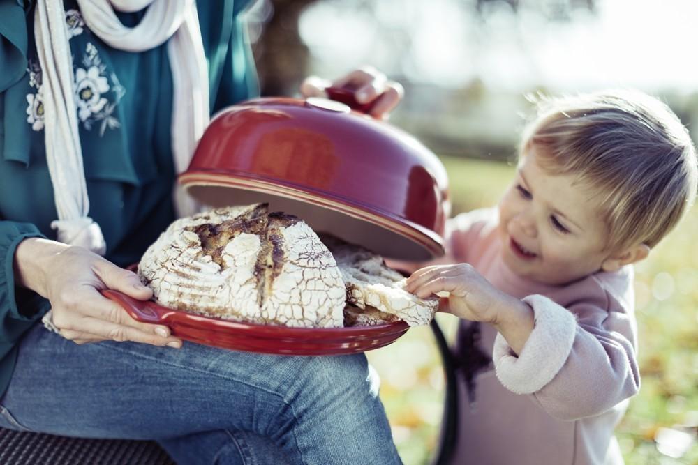 Forma na pečení chleba, granátová, 4,5 l / Ø 34 cm