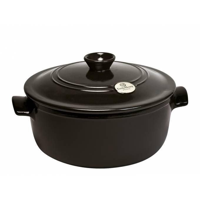 Hrnec kulatý s poklicí, Ø 24 cm / 4 l, pepřová