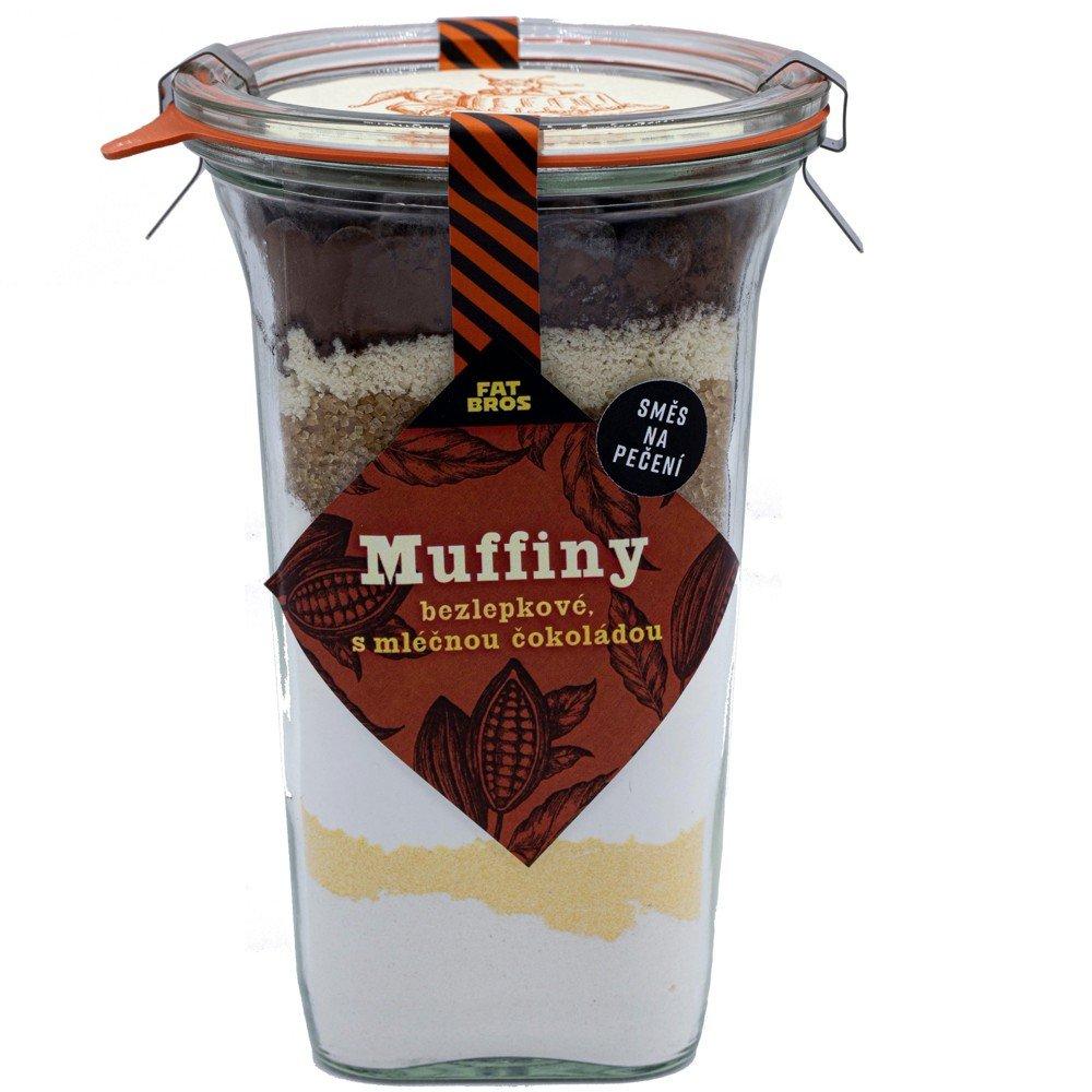 Bezlepková směs na pečení Muffiny s mléčnou čokoládou, 520 g