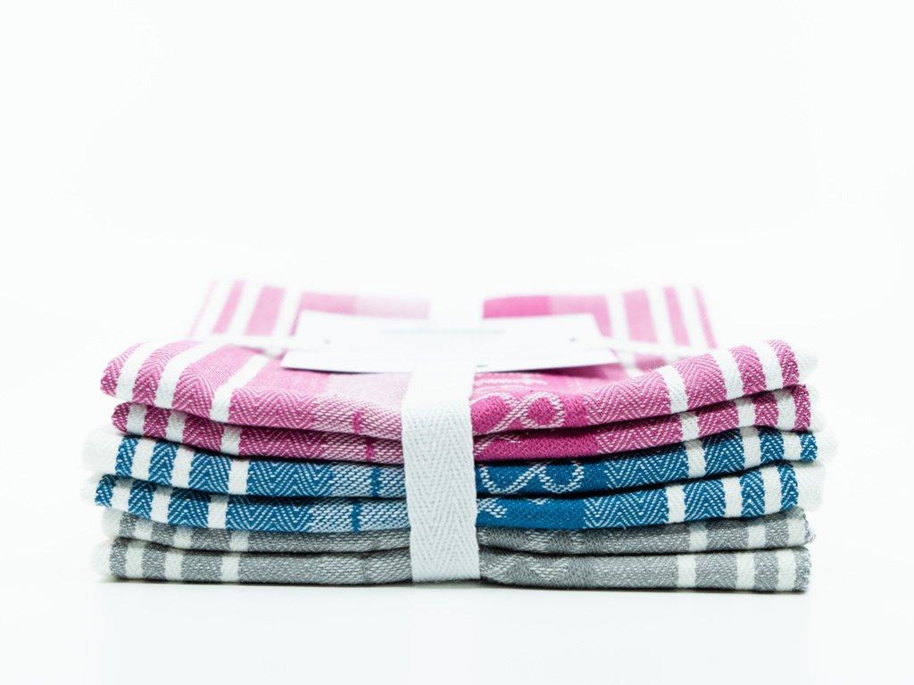 Sada 3 bavlněných kuchyňských utěrek Potten & Pannen - Staněk