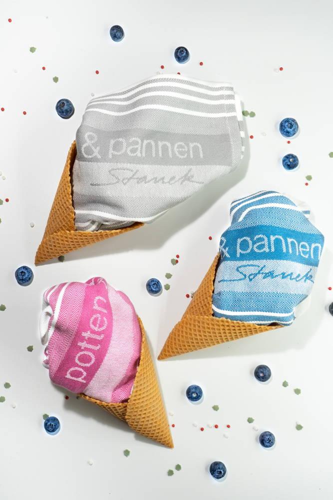 Sada 3 bavlněných kuchyňských utěrek Potten & Pannen - Staněk