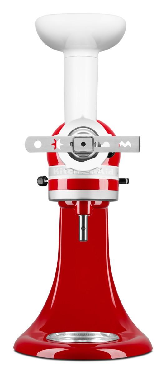 Kuchyňský robot Artisan KSM125 s mlýnkem a příslušenstvím na cookies, královská červená