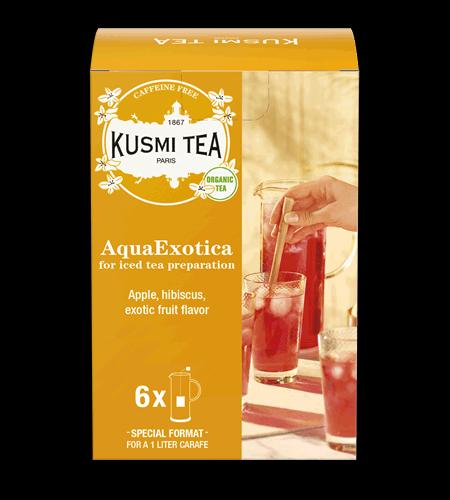 Sypaný ovocný čaj AquaExotica Bio, kovová dóza 100 g