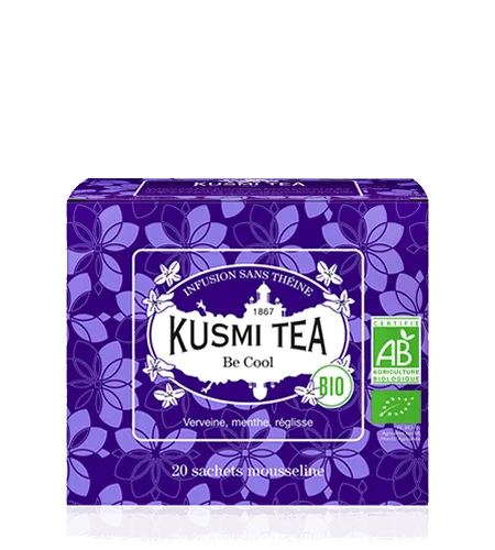 Porcovaný bylinný čaj Be Cool Bio, 20 sáčků