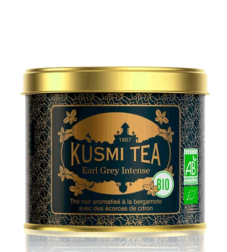 Sypaný černý čaj Earl Grey Intense Bio, kovová dóza 100 g