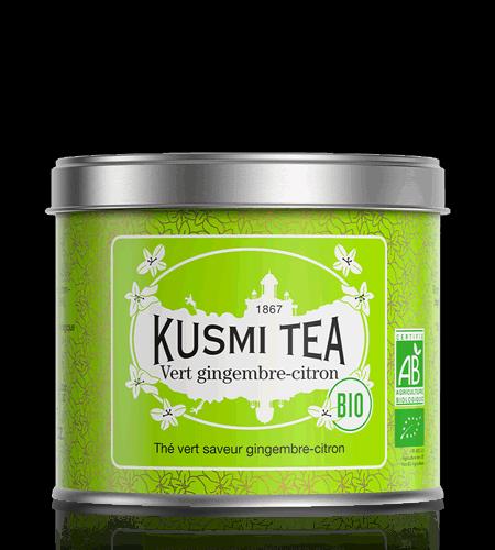 Sypaný zelený čaj Green Ginger Lemon Bio, kovová dóza 100 g