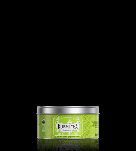 Sypaný zelený čaj Green Ginger Lemon Bio, kovová dóza 100 g