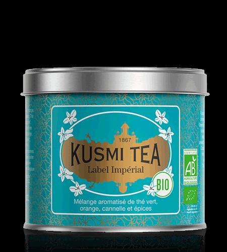Sypaný zelený čaj Imperial Label Bio, kovová dóza 100 g