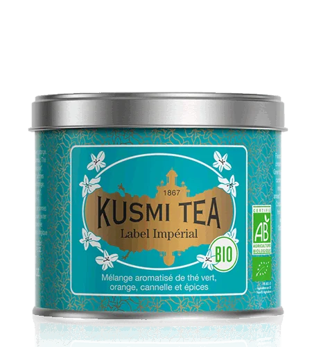 Sypaný zelený čaj Imperial Label Bio, kovová dóza 100 g