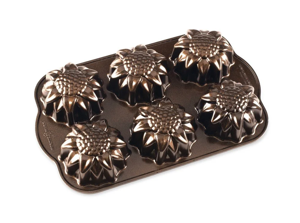 Forma na 6 květů slunečnice, bronzová, 0,71l