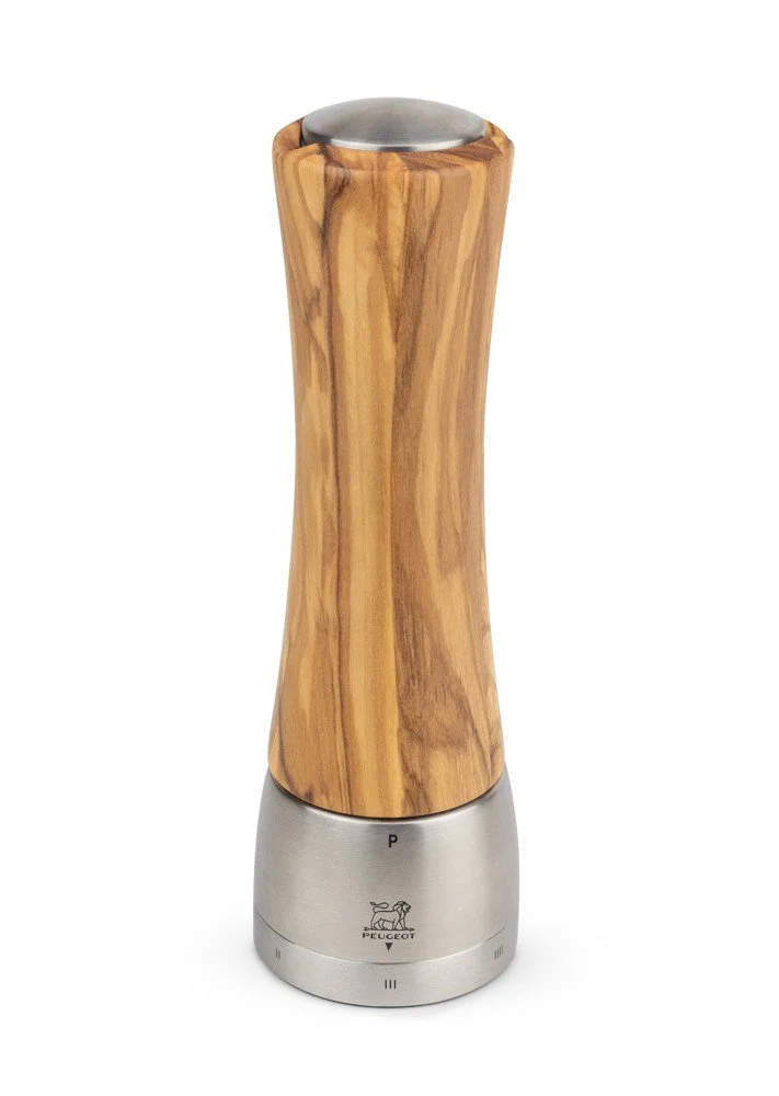 Mlýnek na pepř Madras, olivové dřevo, 21 cm