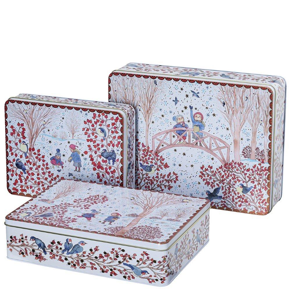 Vánoční sada 3 plechových dóz na cukroví, Vánoční dárky