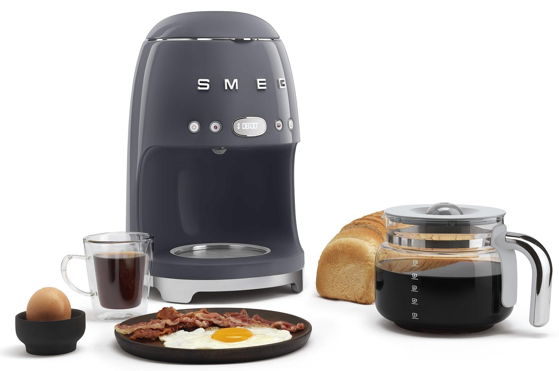 Překapávač na kávu 50´s Retro Style, matná černá