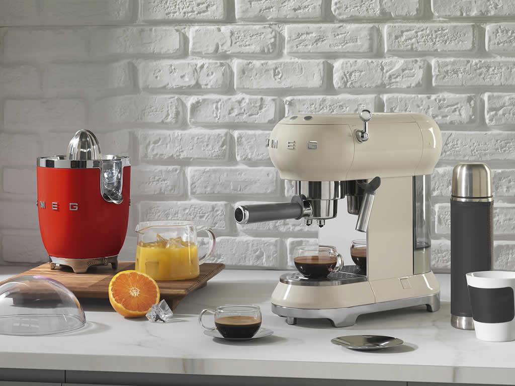 Pákový kávovar 50´s Retro Style, pastelově zelený