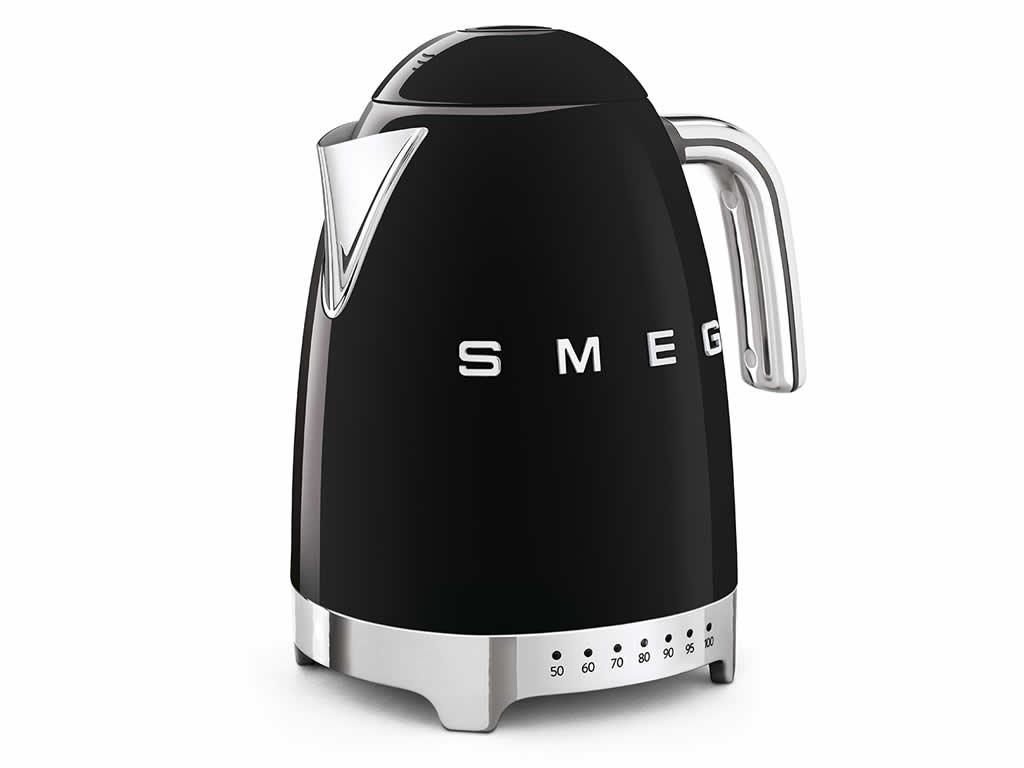 Rychlovarná konvice 50´s Retro Style, s regulací teploty, 1,7 l černá