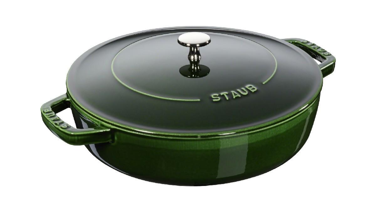 Litinový kastrol s poklicí Chistera, černá, 28 cm