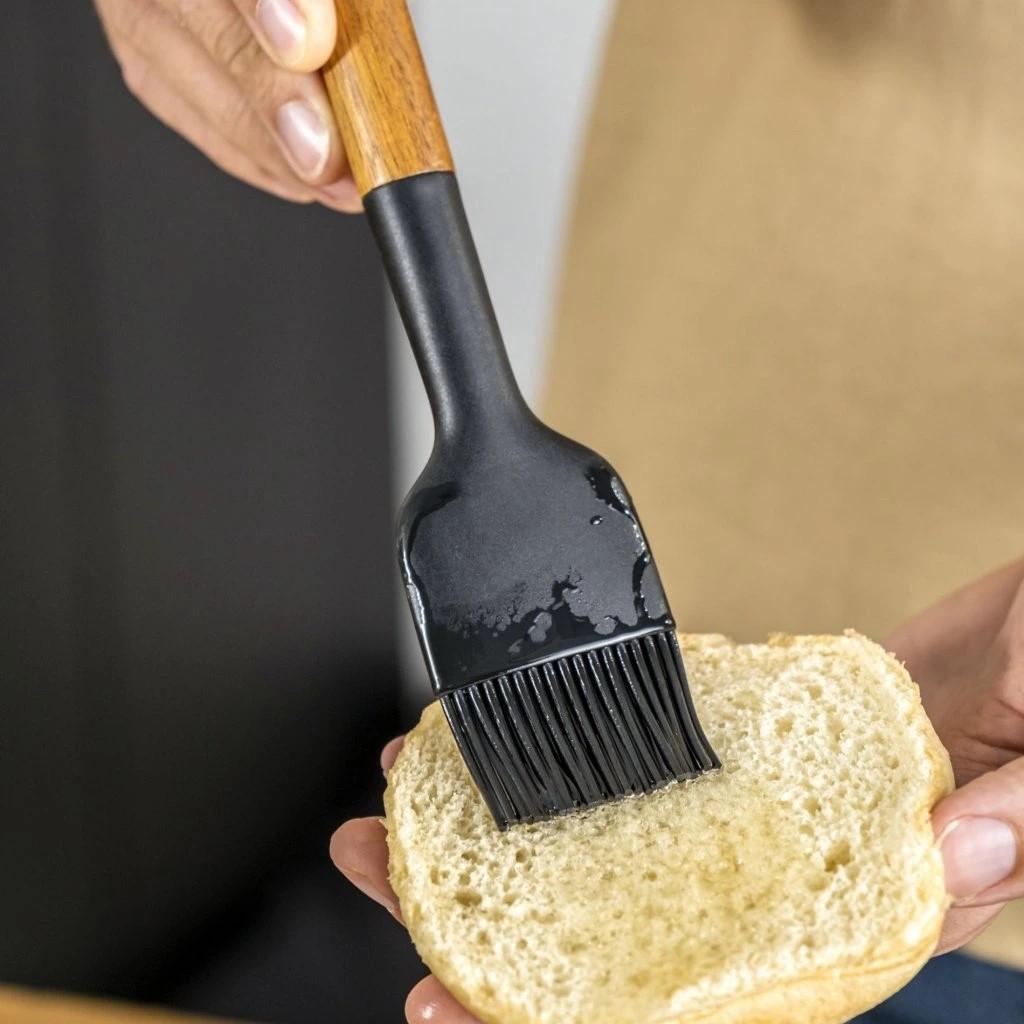 Štětec/mašlovačka s dřevěnou rukojetí, 22 cm 