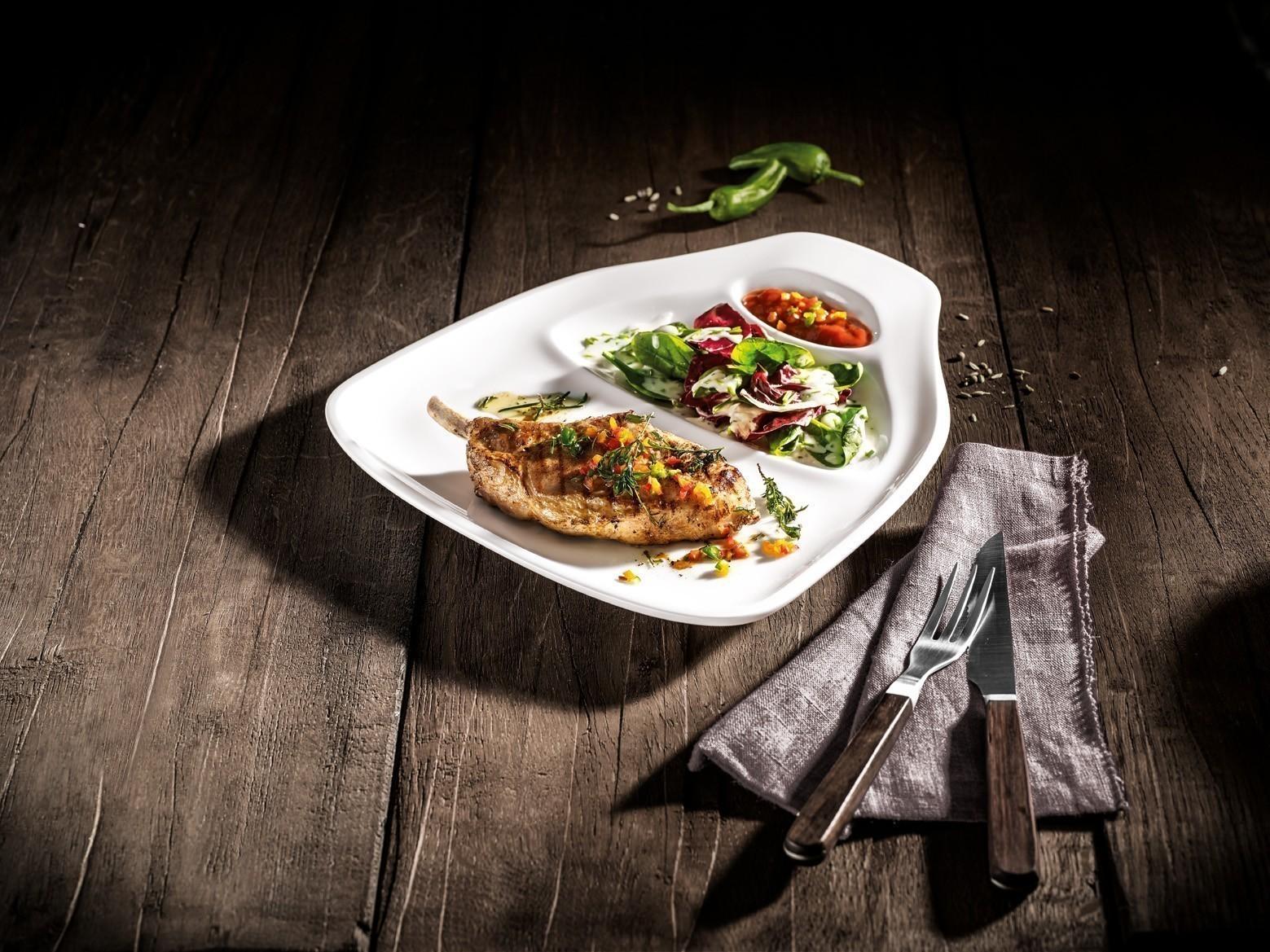 BBQ Passion talíř na steak L, sada 2 ks