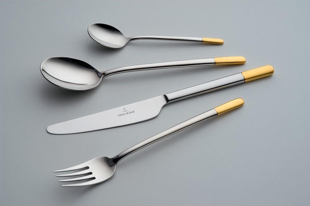 Ella zlacená servírovací vidlička na maso, 183 mm