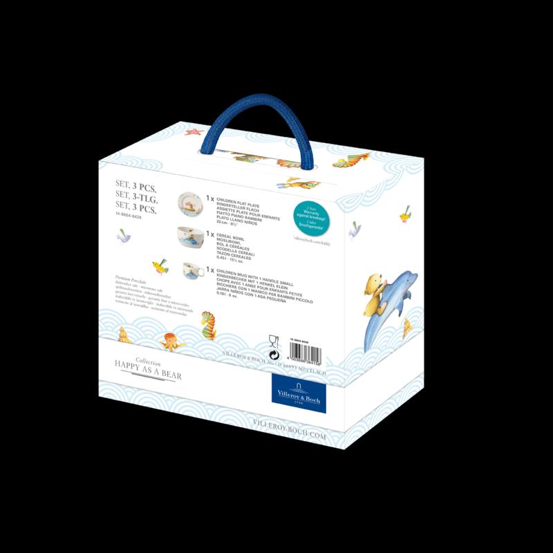 Happy as a Bear sada dětského porcelánu, 3 ks