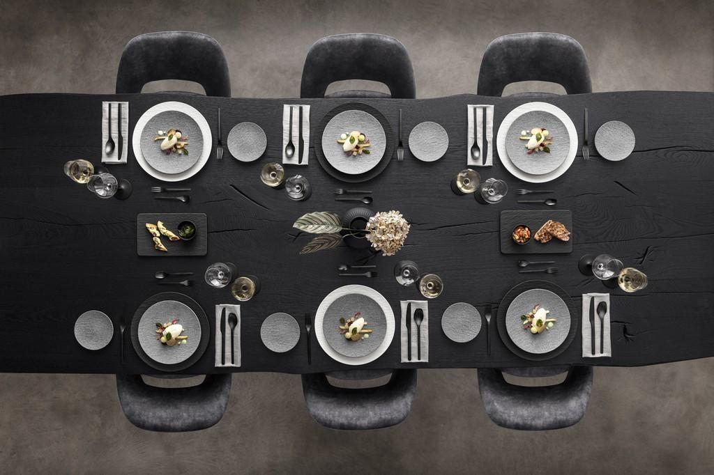 Manufacture Rock sada černých příborů, 16 ks