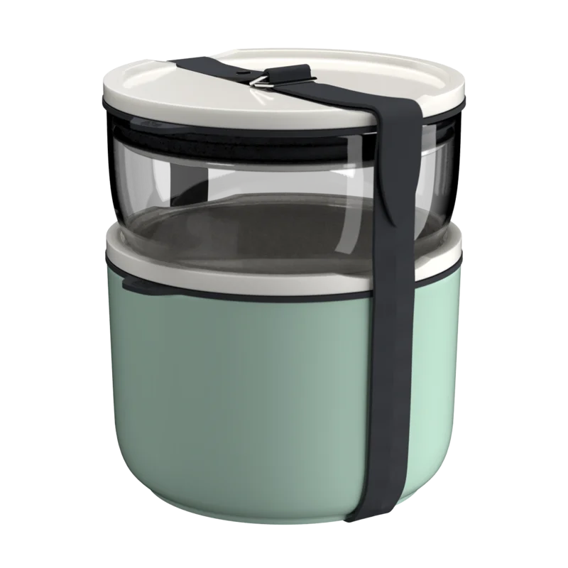 Like To Go & To Stay svačinový a obědový box, Ø 13 cm, 2 ks