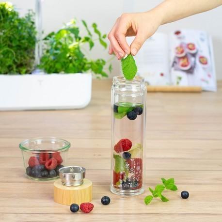 Skleněná lahev se sítkem na čaj , 0,45 l