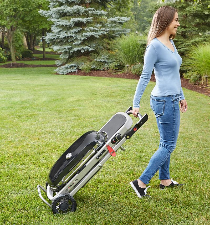 Plynový gril Traveler, černý