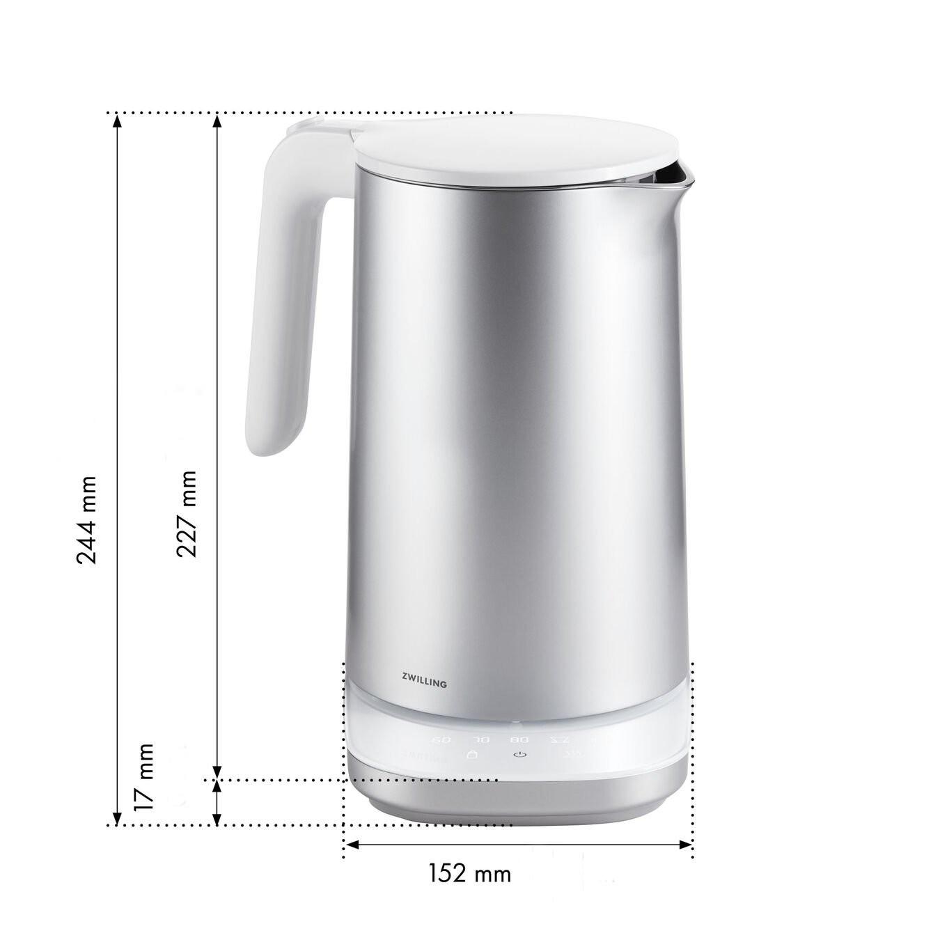 Rychlovarná konvice Enfinigy Pro, 1,5 l, stříbrná