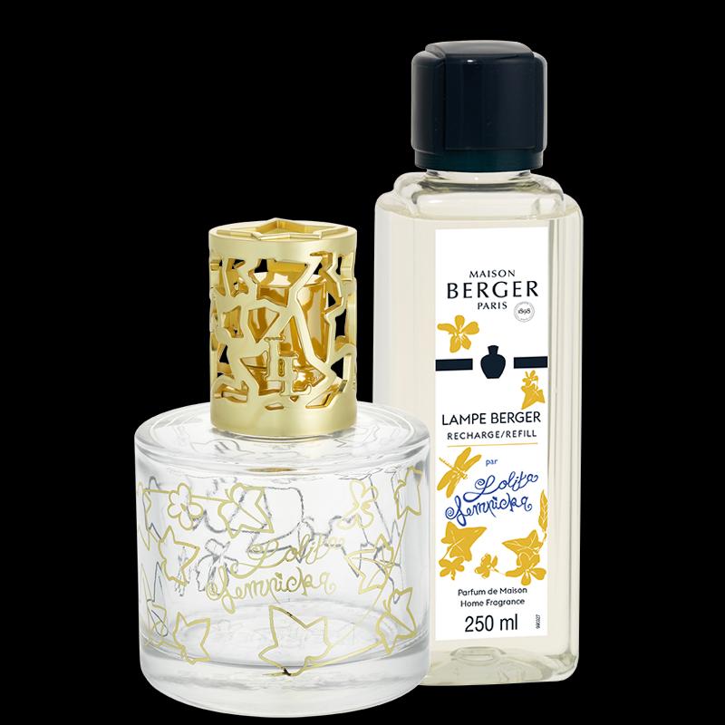 Dárková sada: katalytická lampa Pure Lolita Lempicka, průhledná + Lolita Lempicka, 250 ml