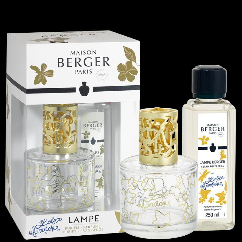 Dárková sada: katalytická lampa Pure Lolita Lempicka, průhledná + Lolita Lempicka, 250 ml