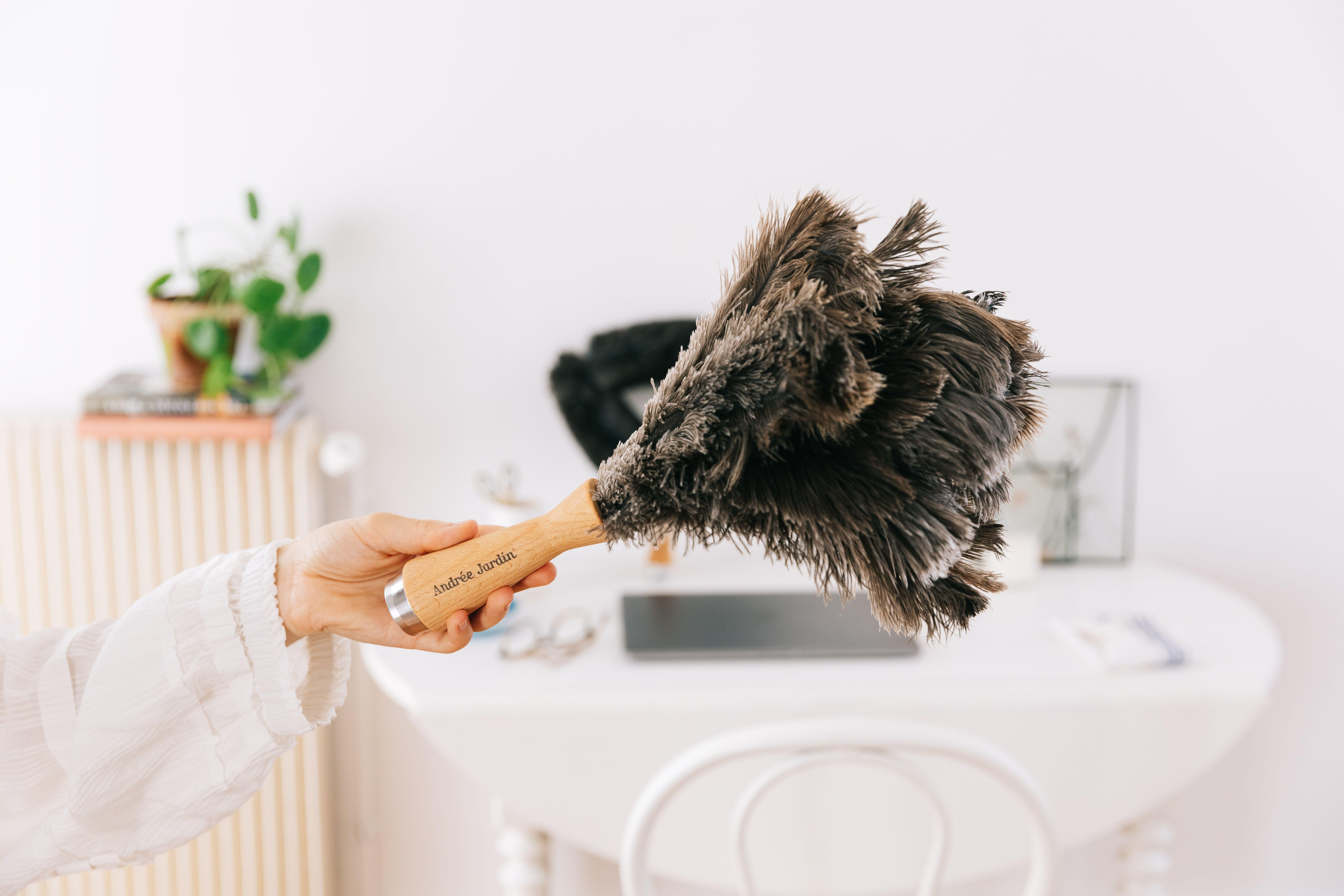 Malá prachovka z pštrosího peří, 30 cm