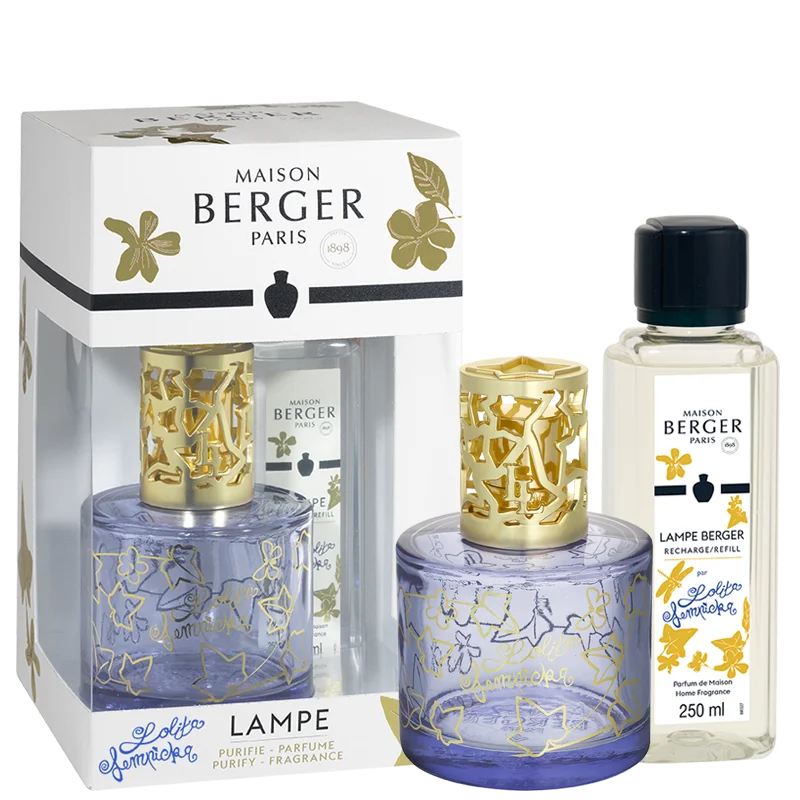 Dárková sada: katalytická lampa Pure Lolita Lempicka, fialová + Lolita Lempicka, 250 ml