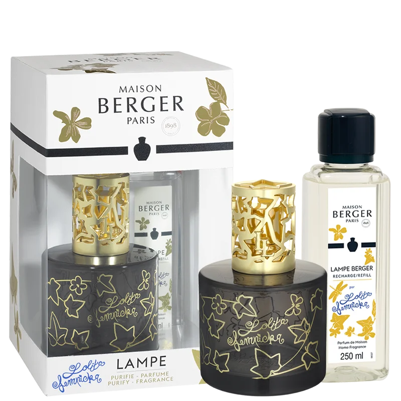 Dárková sada: katalytická lampa Pure Lolita Lempicka, černá + Lolita Lempicka, 250 ml