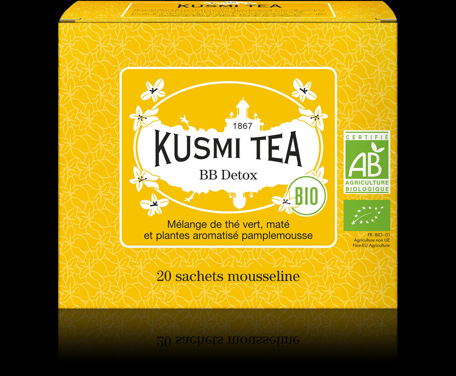 Sypaný zelený čaj BB Detox Bio, kovová dóza 100 g