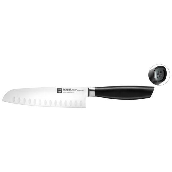 Santoku nůž s výbrusem All * Star, 18 cm, matně zlaté logo
