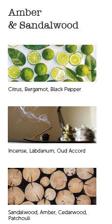 Vůně do auta Amber & Sandalwood, černá