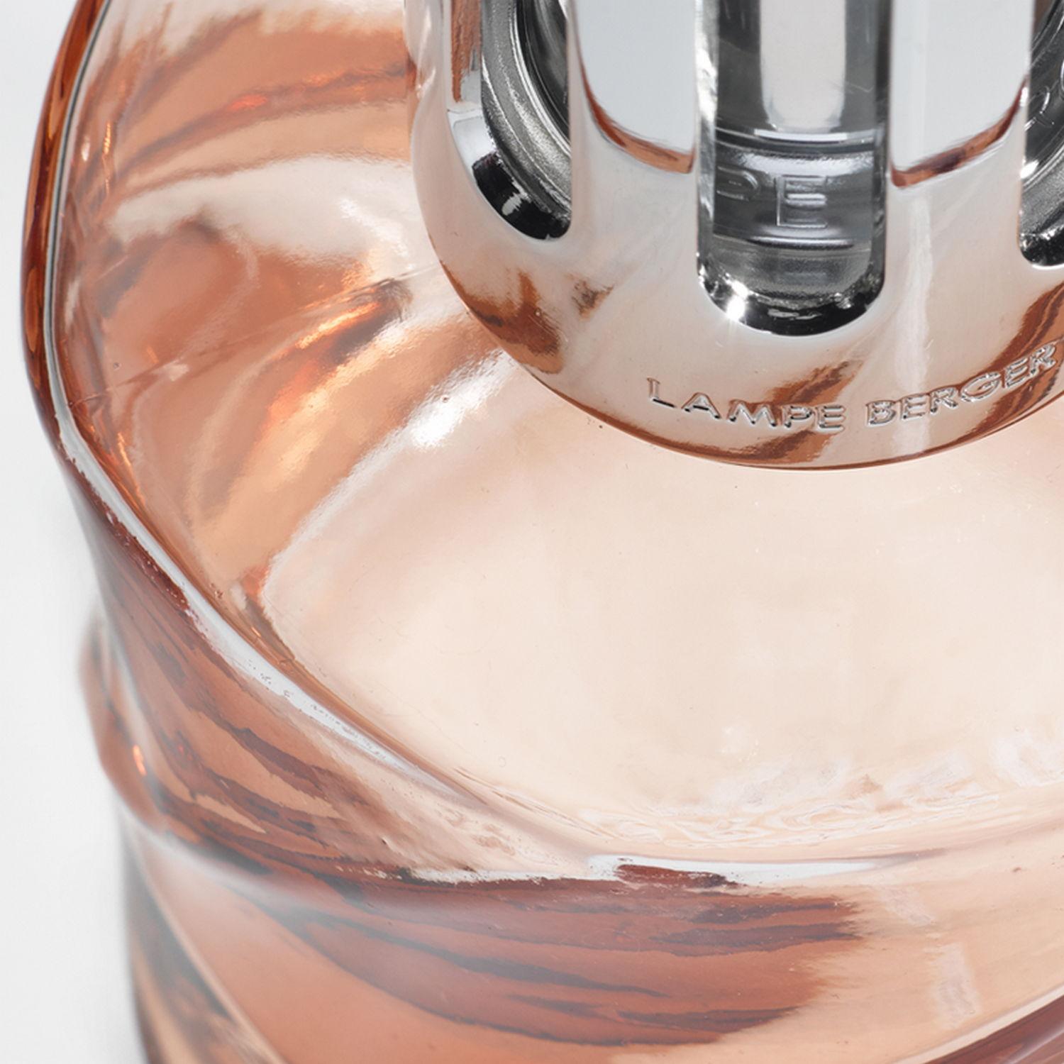 Katalytická lampa Spirale jantarově růžová + náplň Zářivá rebarbora, 250 ml