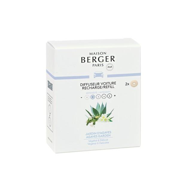 Keramická náplň vůně do auta Agávová zahrada, 2 ks