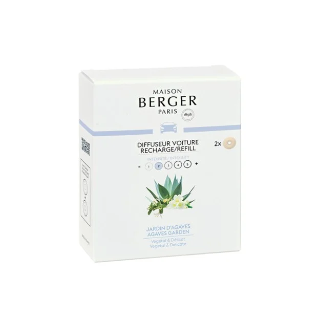 Keramická náplň vůně do auta Agávová zahrada, 2 ks