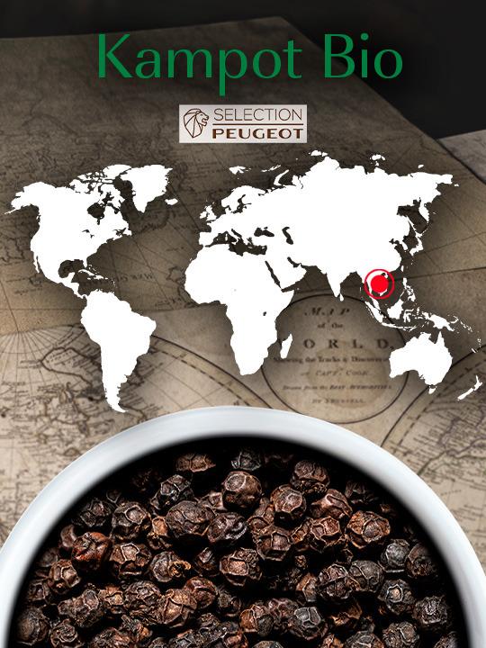 Černý pepř Kampot Bio, 3 x 20 g