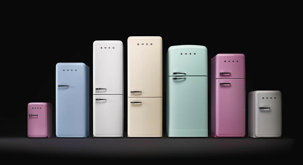 Lednice s mrazákem 50´s Retro Style FAB38 R, 344l/137l, pravostranné otvírání, pastelově modrá 