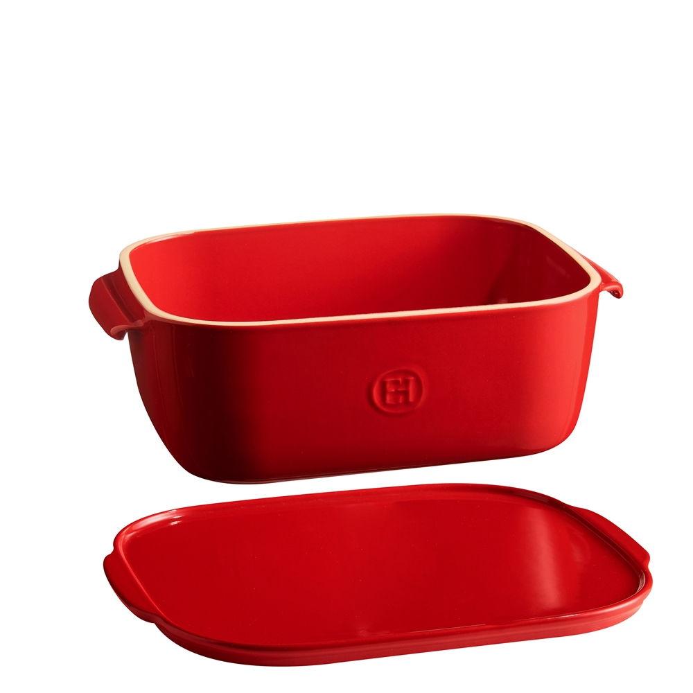 Keramický Cheese Box na skladování a servírování sýrů, 3,5 l, granátová