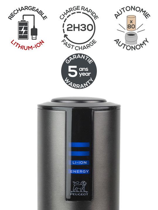 Dobíjecí elektrická vývrtka Elis Touch s výkonnou Li-Ion baterií, nerezová