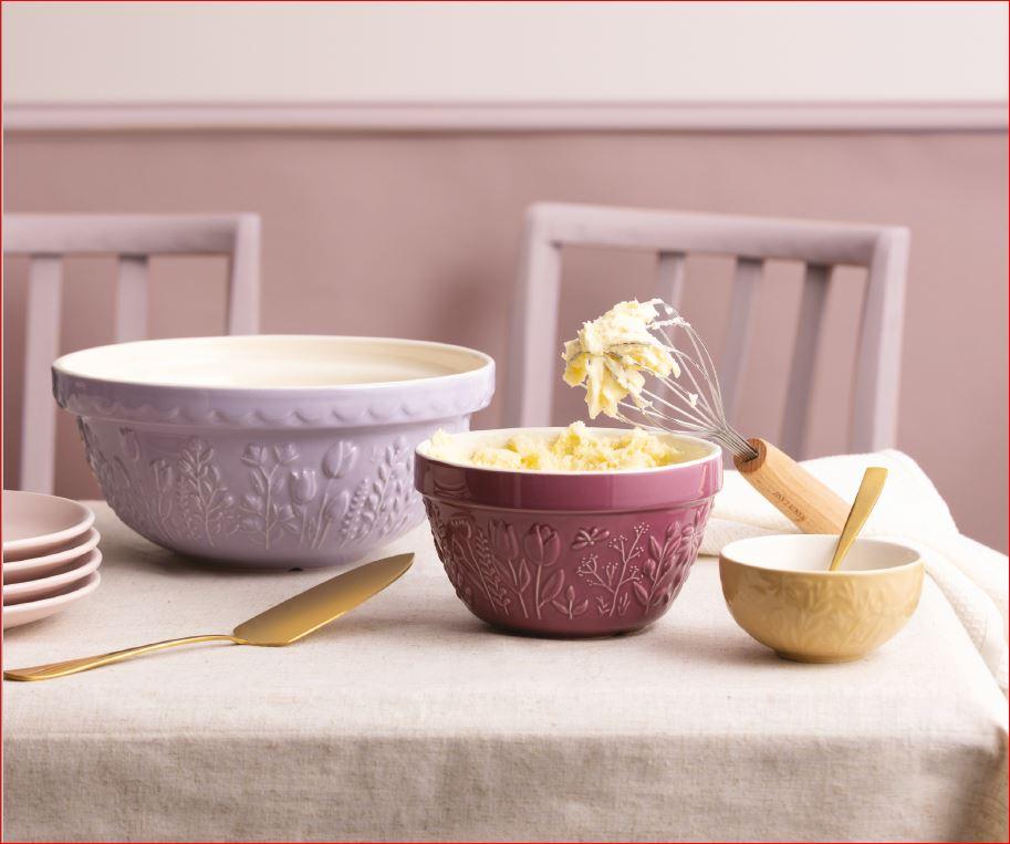 Miska In The Meadow, dekor růže, růžová, 900ml